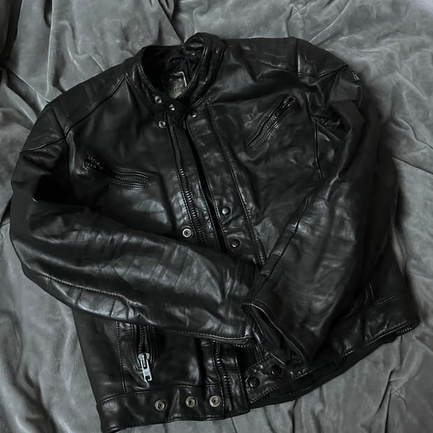 90’s 유럽 빈티지 모터 사이클 자켓
