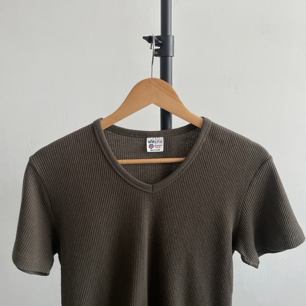 Alpha Industries v-neck waffle T-shirt