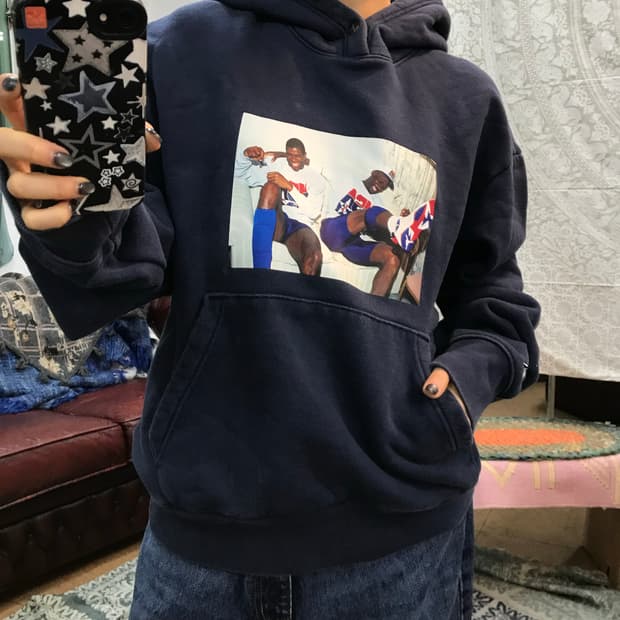 나이키 조던 x트로피룸 프린팅 후드티 