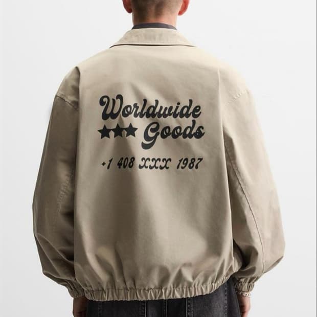 자라 베이지 집업 자켓 M