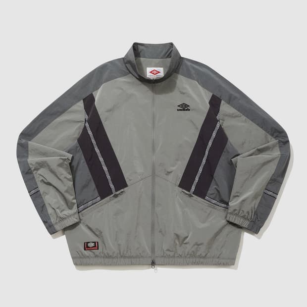 HBL 노팅엄 스탠넥 웜업 바람막이 자켓 / GREY KHAKI