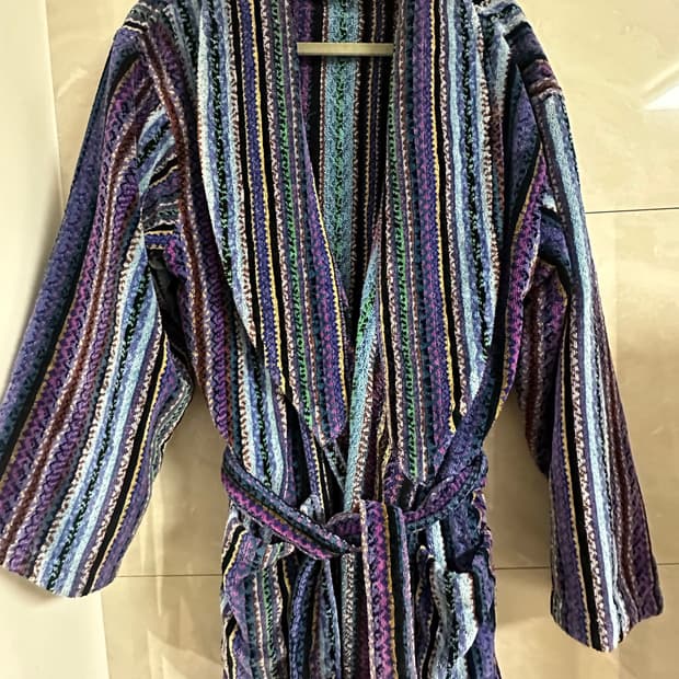 미쏘니 샤워 가운 로브 L 남여공용 남자사이즈 새상품