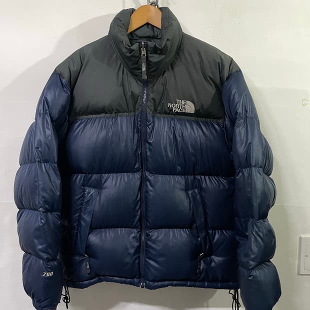 노스페이스 눕시 패딩 점퍼 레어색상 네이비 넉넉100