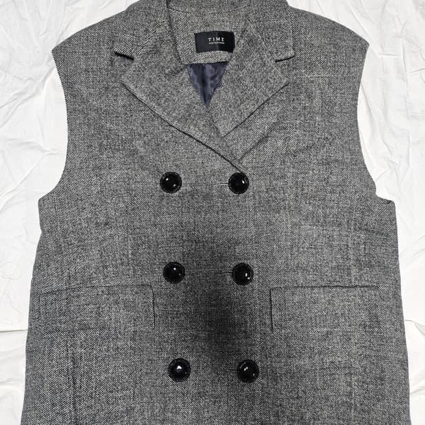 20fw 타임 더블 버튼 베스트 자켓 M
