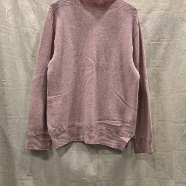 더아이잗 앙고라 혼방 핑크 니트 S(55)