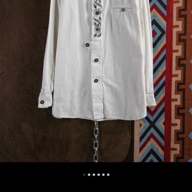 빈티지 엔틱 린넨 셔츠