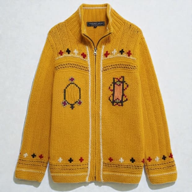 여성66)thursday island 써스데이아일랜드 뜨게짜임 니트가디건