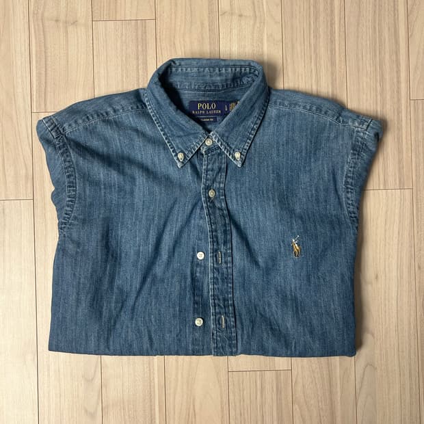 폴로랄프로렌 샴브레이셔츠 판매합니다(블루 - 클래식핏)