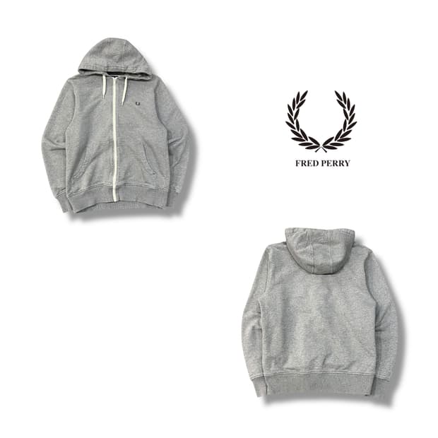  프레드 페리 로고 후드집업 y14183