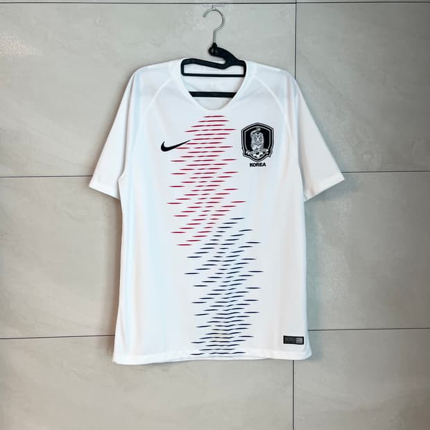 나이키 대한민국 러시아 월드컵 축구 국대 어웨이 유니폼 져지 [L]