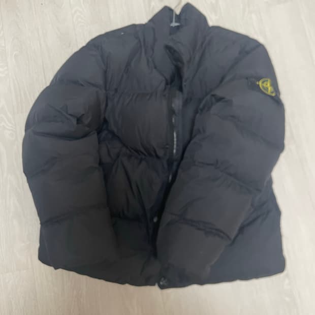 스톤아일랜드 25FW 크링클랩스 패딩자켓 블랙 M