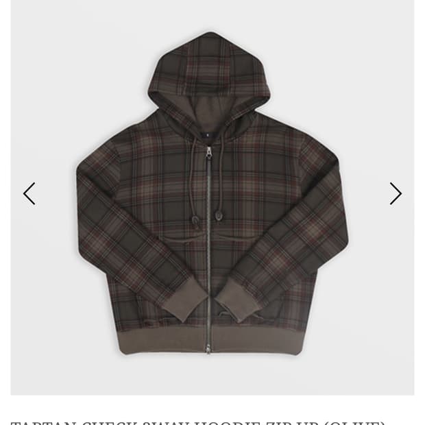 사파리스팟 TARTAN CHECK 2WAY HOODIE ZIP UP (O
