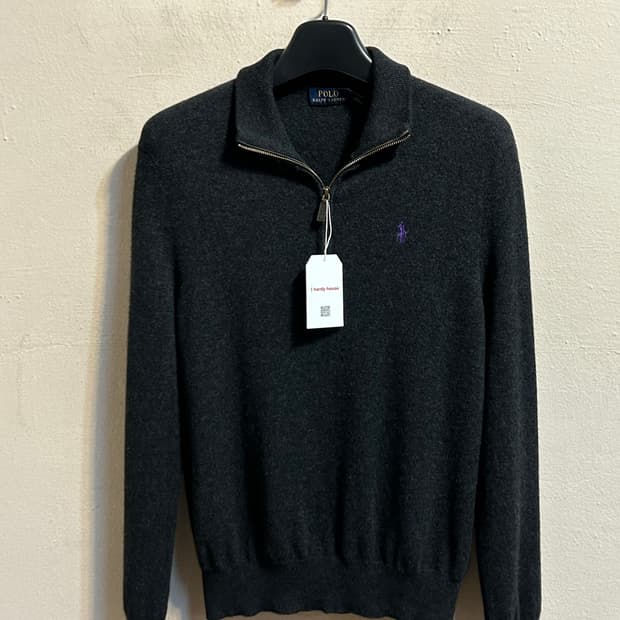 폴로 랄프로렌 울 하프집업 니트