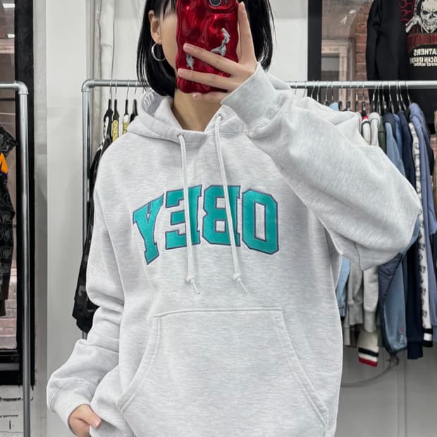 오베이 빅로고 후드티