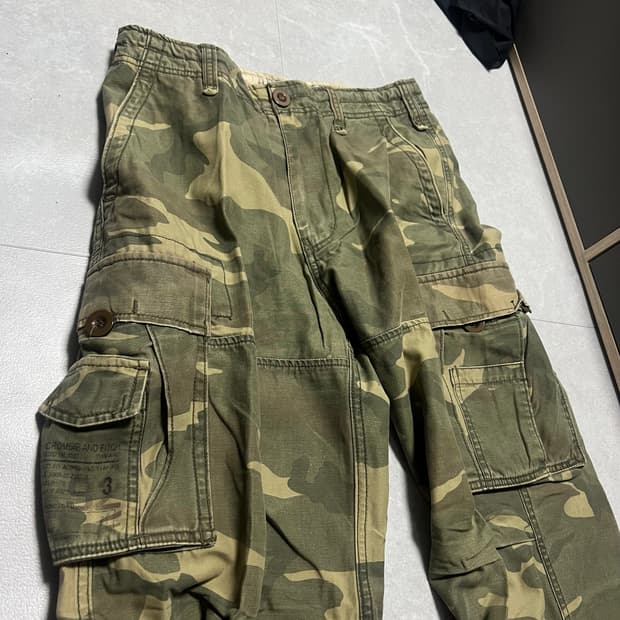 [32] 00s 아베크롬비 빈티지 카모 카고 팬츠 바지