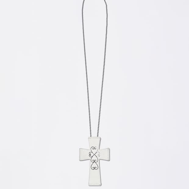 스컬프터 Cross Hair On Strap Wallet White