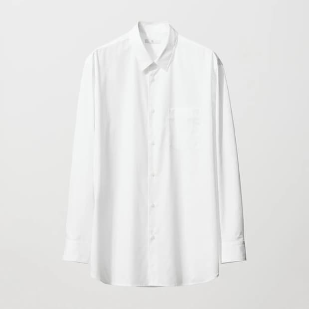 유니클로 +J 질샌더 셔츠 화이트 L 새제품