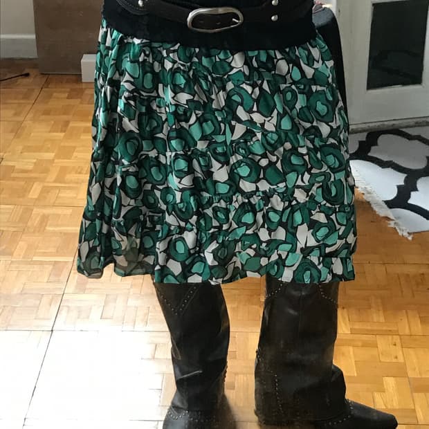 vintage pattern skirt