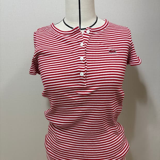 라코스테 lacoste 스트라이프 반팔 