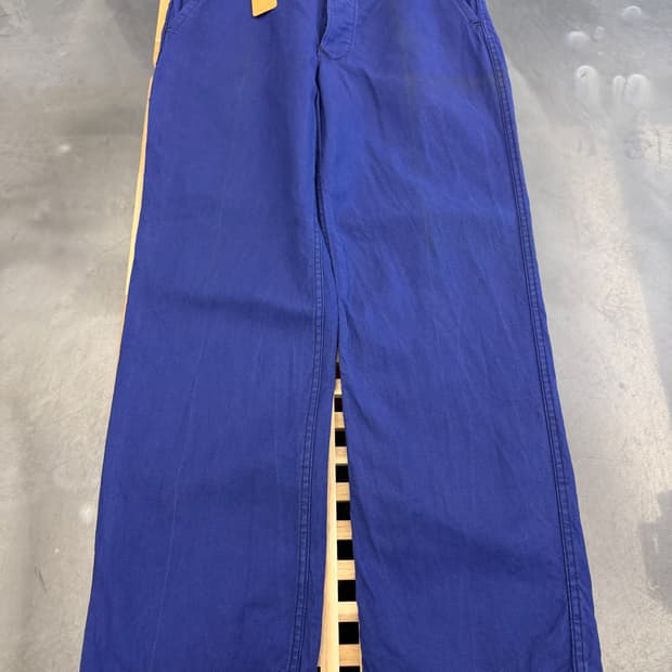 WASHED PURPLE NAVY OLD VINTAGE 프렌치워크팬츠