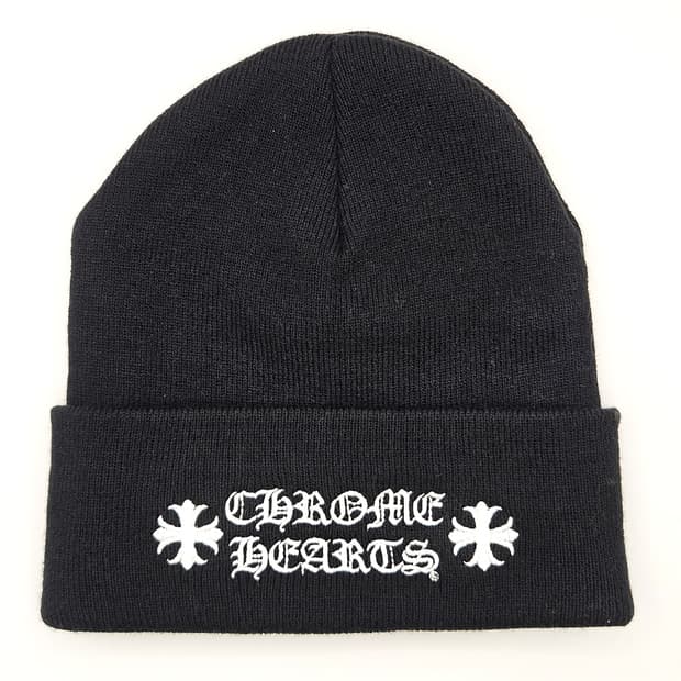 [OS] 크롬하츠 레터링 비니 블랙 B1213C152