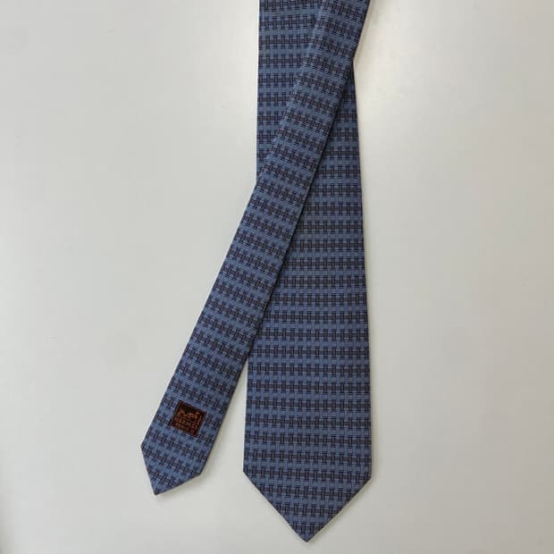 에르메스(HERMES) H모노그램 명품 정품 넥타이