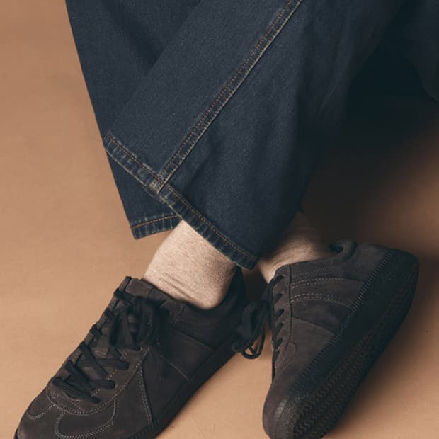 슈펜 스웨이드 독일군 스니커즈 다크브라운 270