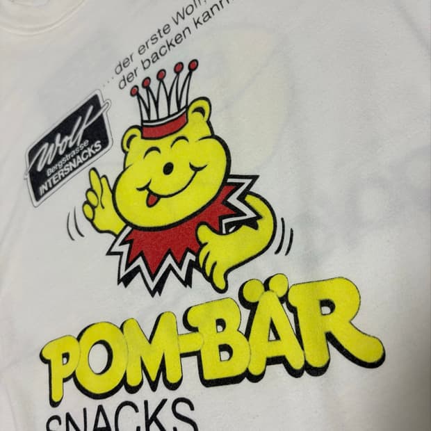 00s pom-bar 폼베어 머천다이즈 티셔츠