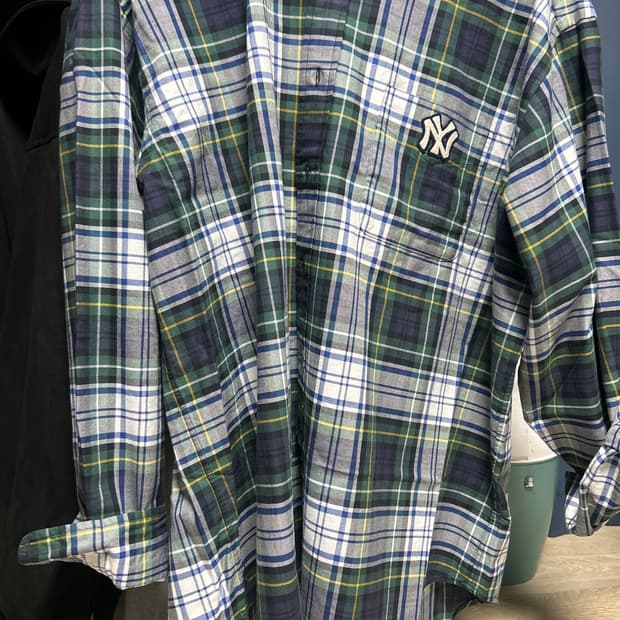 폴로 mlb 체크셔츠