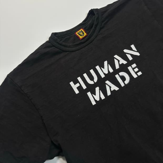 휴먼메이드 블랙 반팔티셔츠