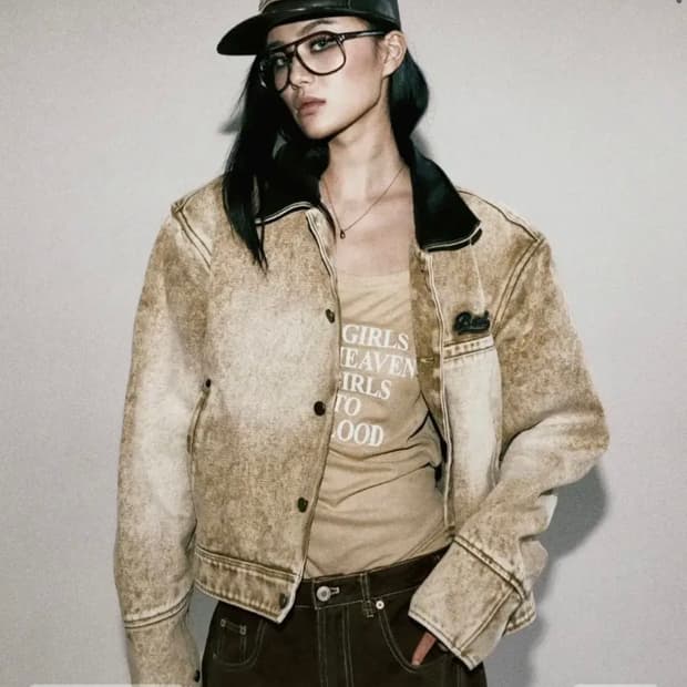 배드블러드 워크자켓 베이지 XL 사이즈