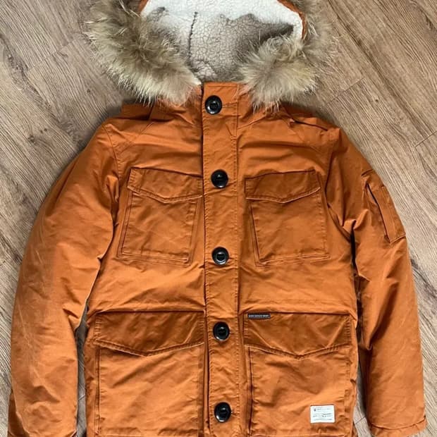 빈폴 라쿤 후드 덕다운 패딩 95