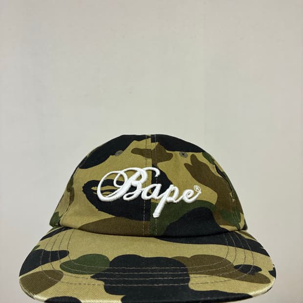 [free]베이프 1st 카모 볼캡 그린