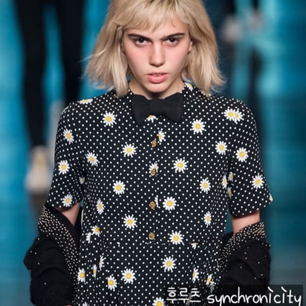 생로랑 16ss 서프시즌 데이지 원피스 36 드레스