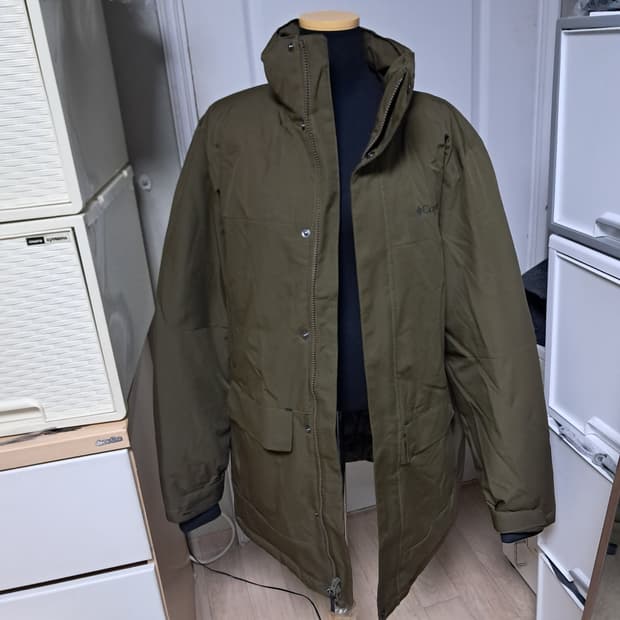 컬럼비아 남성 구스다운 패딩 L(약100)거의새제품, 19년제품