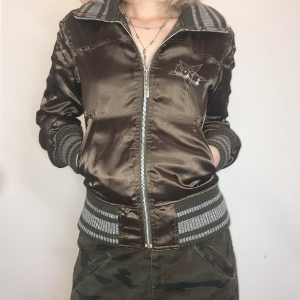 hysteric glamour 히스테릭 글래머 자수 누빔 블루종