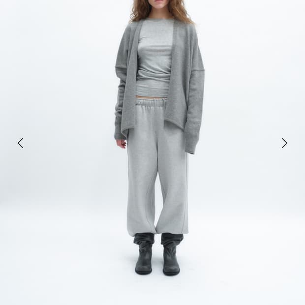 리포스 Repos 숄 박시 가디건 그레이