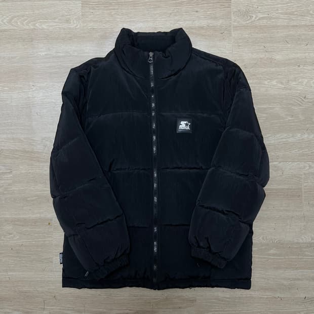 스타터 키즈 덕다운 로고 나일론 푸퍼패딩 점퍼 [블랙] 155