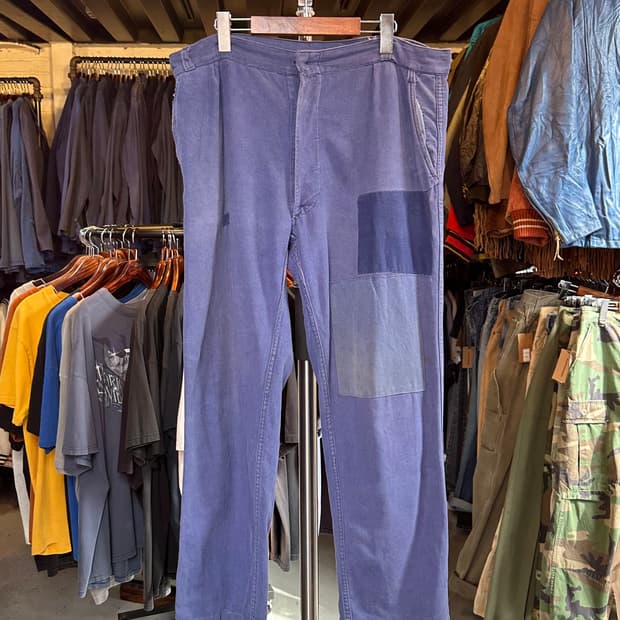 프렌치워크웨어 패치워크 프렌치 워크팬츠