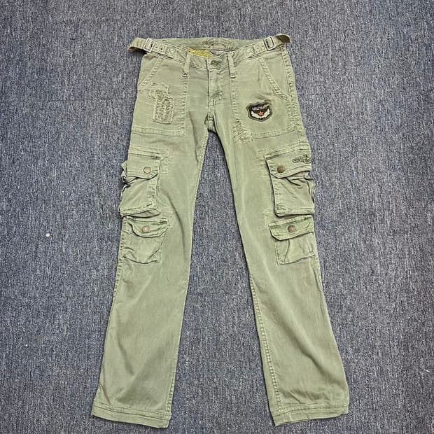 Y2k 로빈슨진 카고 바지 24
