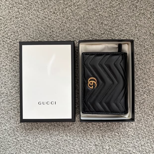 [구찌] GG 마몽 카드 케이스 지갑