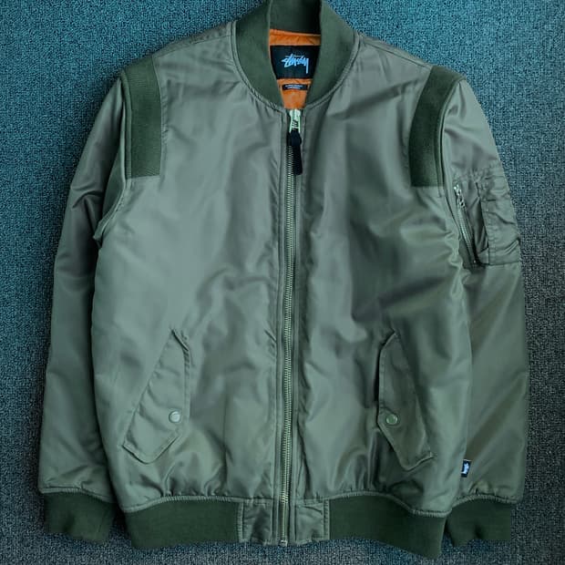 [개인 소장] 스투시 ma-1 항공점퍼 봄버자켓