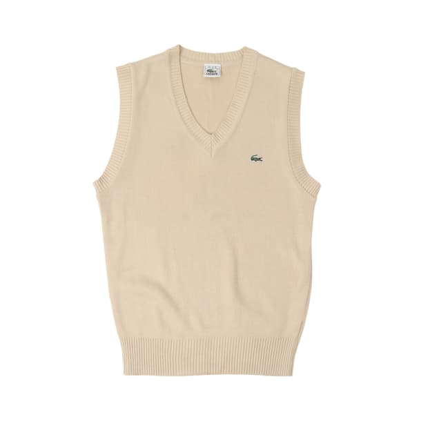 라코스테 아이보리 니트 베스트