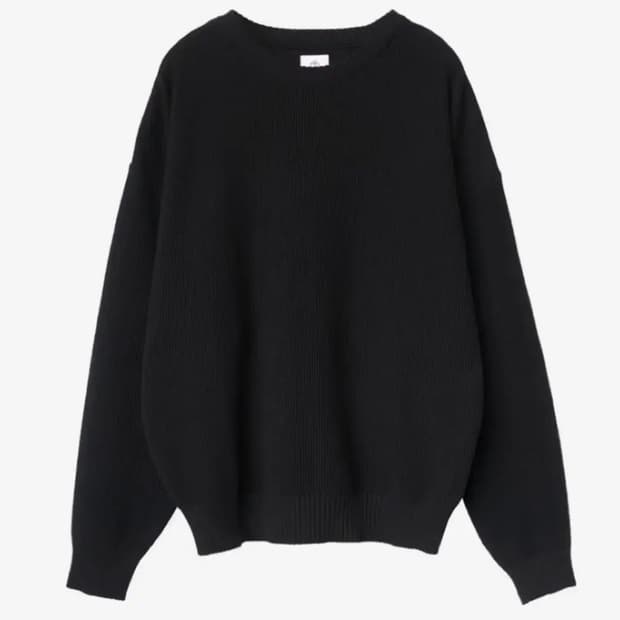 폴리테루 와플니트 그래픽(레터링 프라치) 블랙 4사이즈 새상품