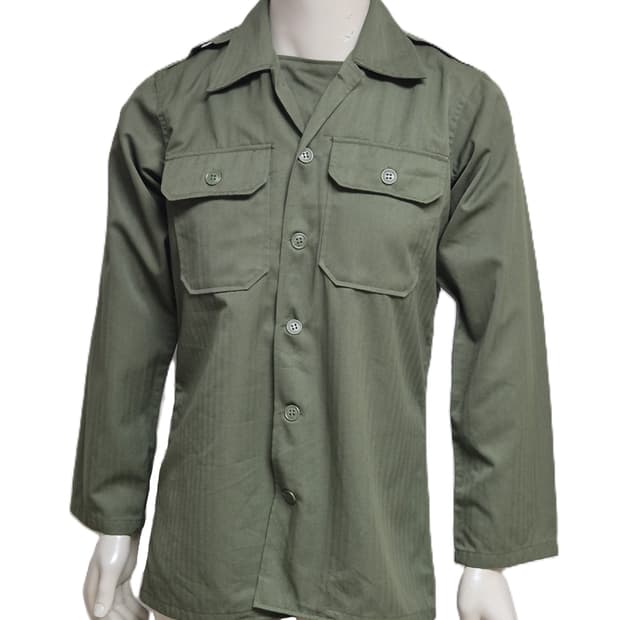 국군 전경 구형 민무늬 전투복 상의 자켓 (M) (미사용품)