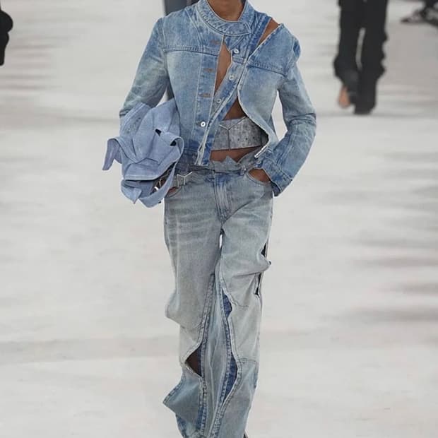 와이프로젝트 후크 데님 자켓 s