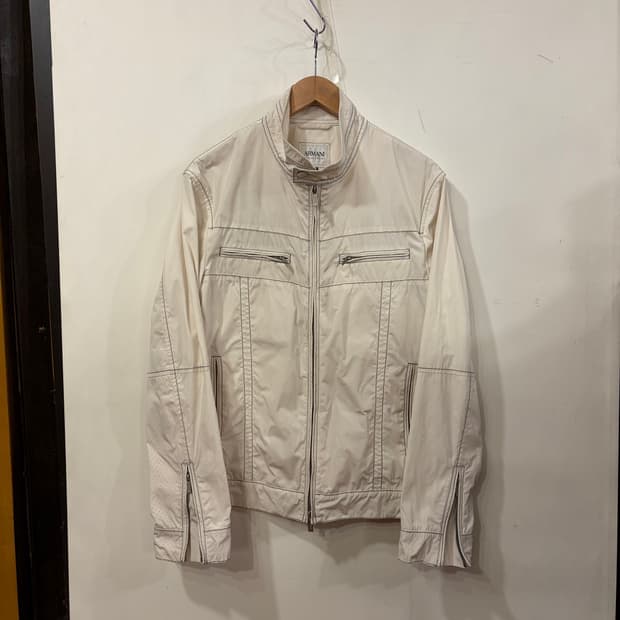 아르마니 나일론 바이커자켓 50