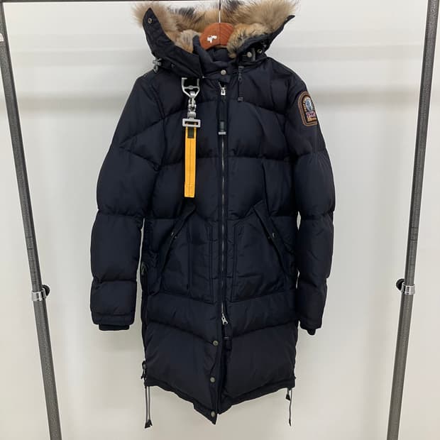 파라점퍼스 네이비 롱 베어 마스터피스 퍼 후드 패딩 M