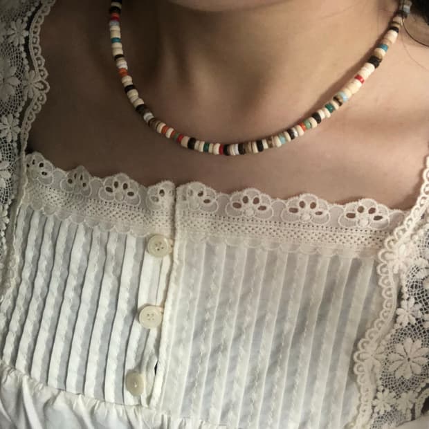 [hand made] 알록달록 비즈 목걸이