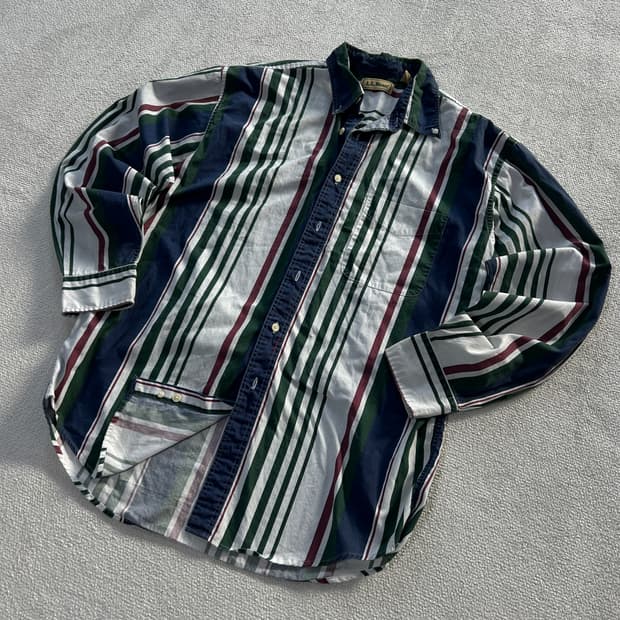 엘엘빈 스트라이프 셔츠 m-L